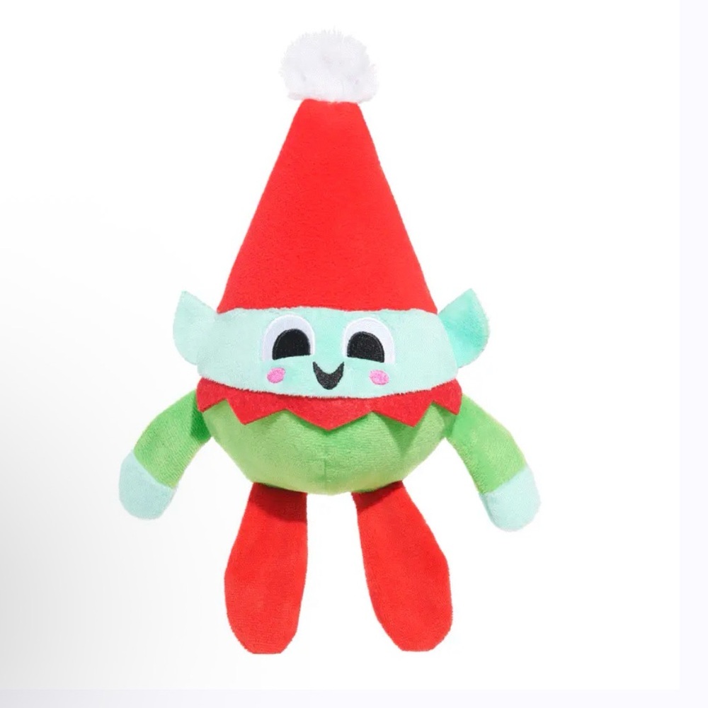 Barkbox Dingleberry Elf with spiky ball